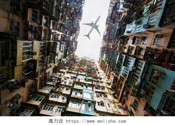 香港的旧公寓香港旅游